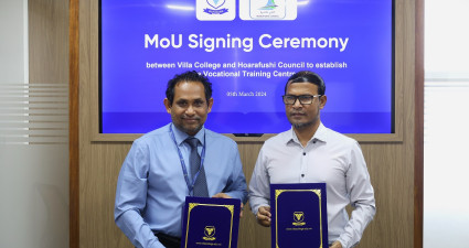 VILLA COLLEGE SIGNS MOU WITH HOARAFUSHI COUNCIL
