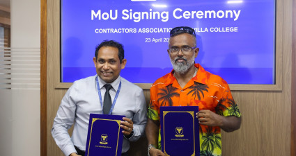 VILLA COLLEGE SIGNS MOU WITH THE CONTRACTORS ASSOCIATION OF MALDIVES